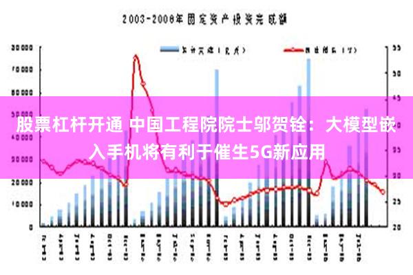 股票杠杆开通 中国工程院院士邬贺铨：大模型嵌入手机将有利于催生5G新应用