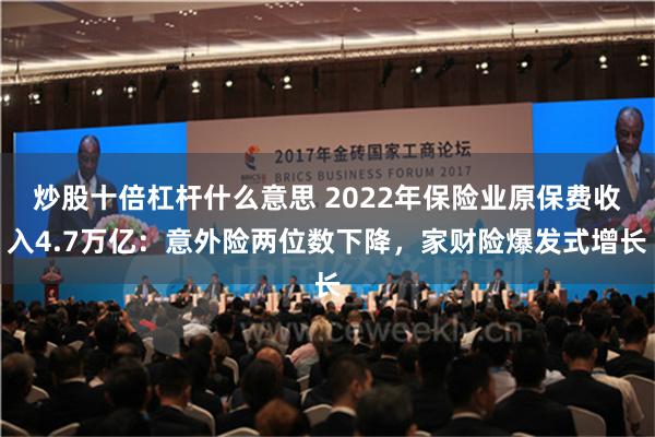 炒股十倍杠杆什么意思 2022年保险业原保费收入4.7万亿：意外险两位数下降，家财险爆发式增长